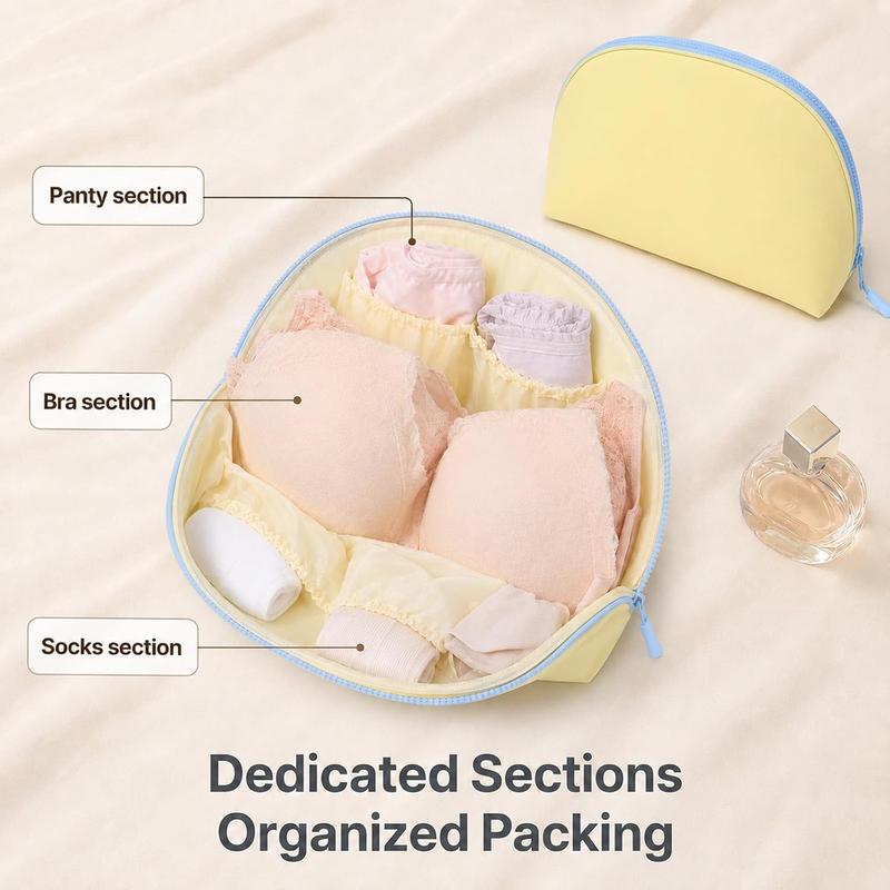 🧳3-in-1 Travel Underwear Storage Bag | Bra Panties Socks Organizer Pouch, Waterproof Portable Underwear Storage Bag, Ideal for Daily Use, Trips and Business Travel