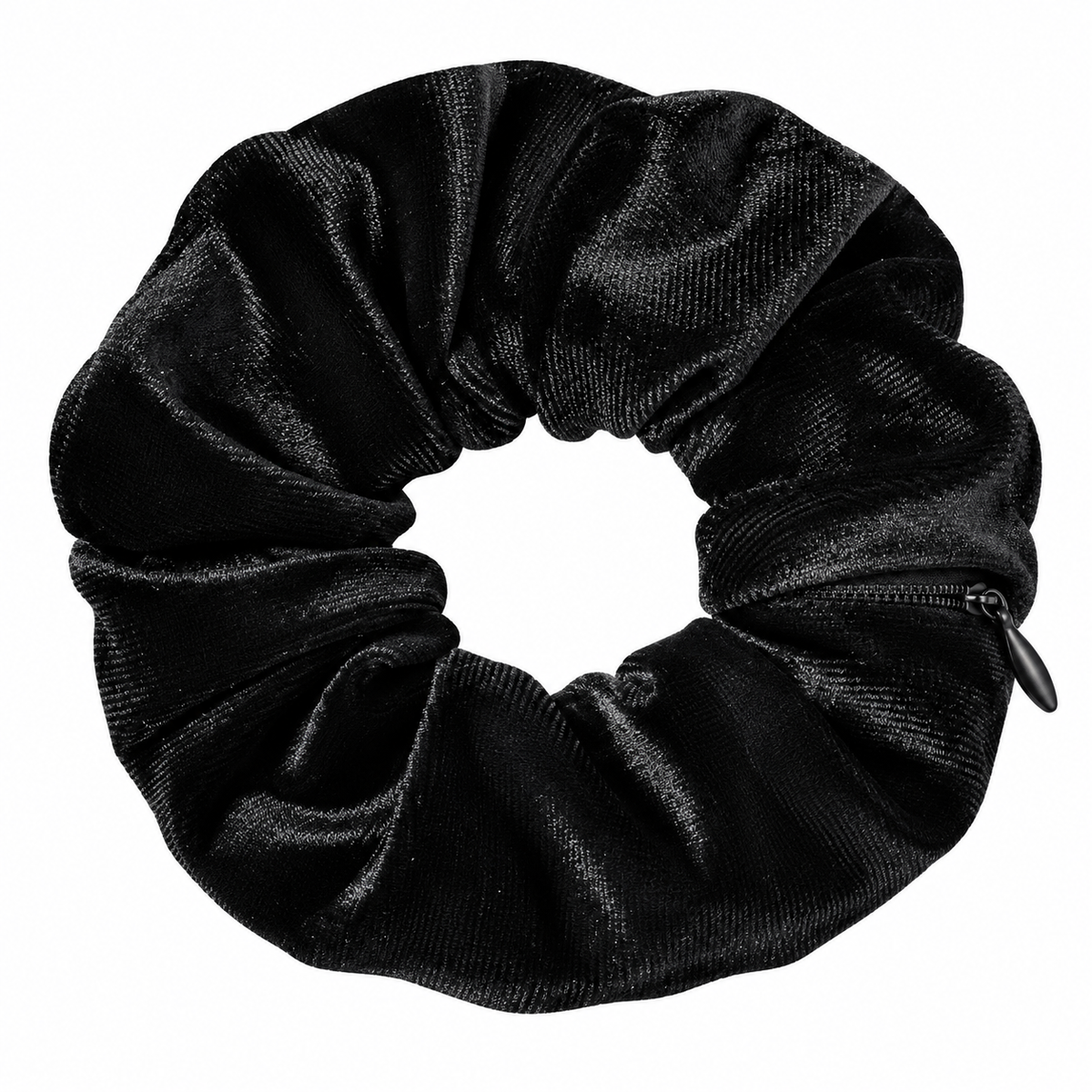✨ 𝙎𝙥𝙚𝙘𝙞𝙖𝙡 𝙋𝙧𝙤𝙢𝙤𝙩𝙞𝙤𝙣 | Hidden Zipper Pocket Scrunchie – Satin Hair Tie for Keys, Cash & Small Essentials
