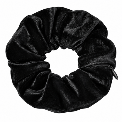 ✨ 𝙎𝙥𝙚𝙘𝙞𝙖𝙡 𝙋𝙧𝙤𝙢𝙤𝙩𝙞𝙤𝙣 | Hidden Zipper Pocket Scrunchie – Satin Hair Tie for Keys, Cash & Small Essentials