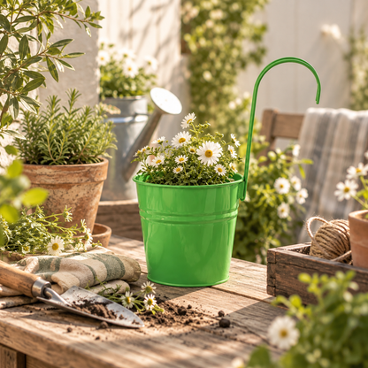 HangBloom Metal Railing Planter