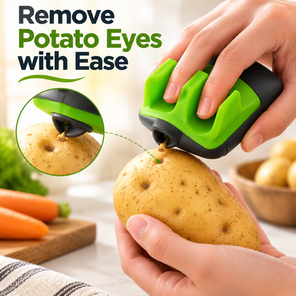 3-Finger Vegetable Peeler with Ergonomic Grip