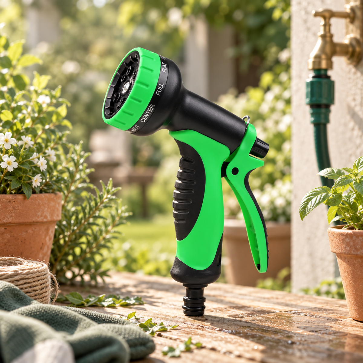 MultiFlow Garden Hose Spray Nozzle