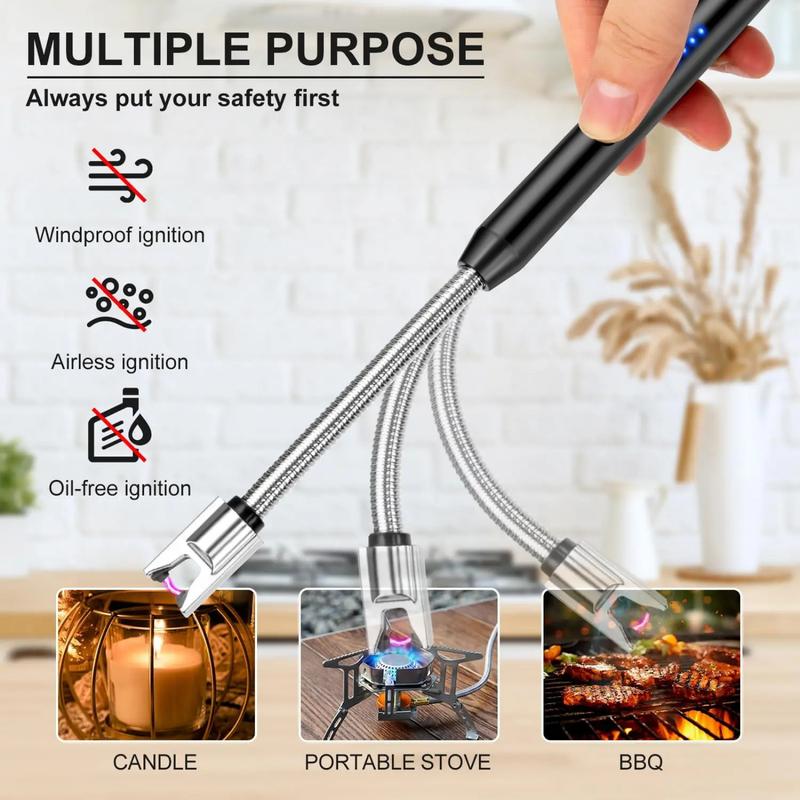 🕯️USB-C Rechargeable Flexible Arc Lighter